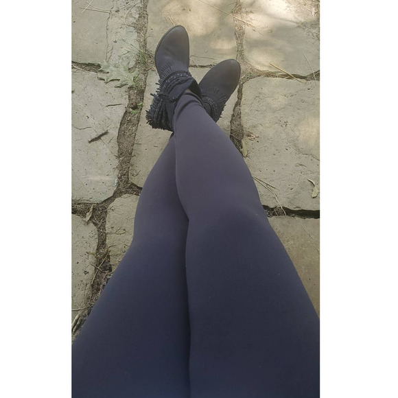 New Mix high waist fleece line leggings gray one size - Picture 1 of 2